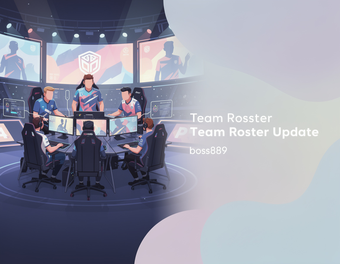 Ilustrasi team roster update untuk turnamen game online boss889